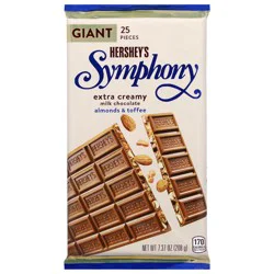 Hershey's Symphony Extra Creamy Milk Chocolate With Almonds and Toffee Giant Bar - 7.37 oz