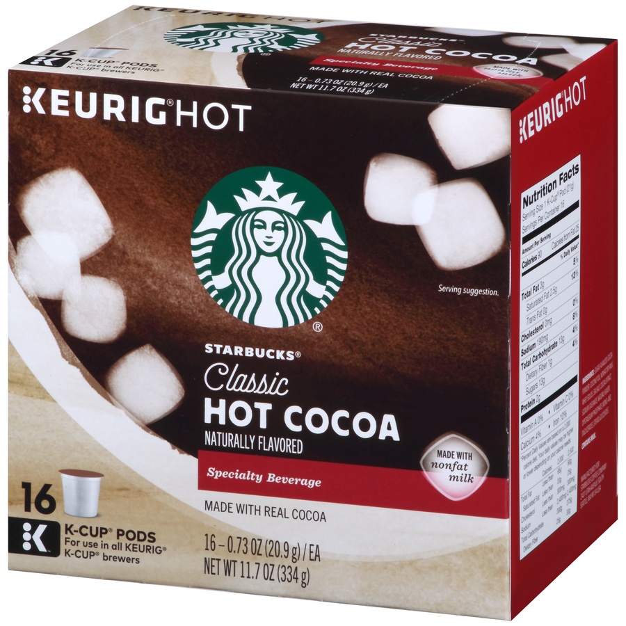 Starbucks Classic Hot Cocoa Single Serve K Cups - Shop Cocoa at H-E-B