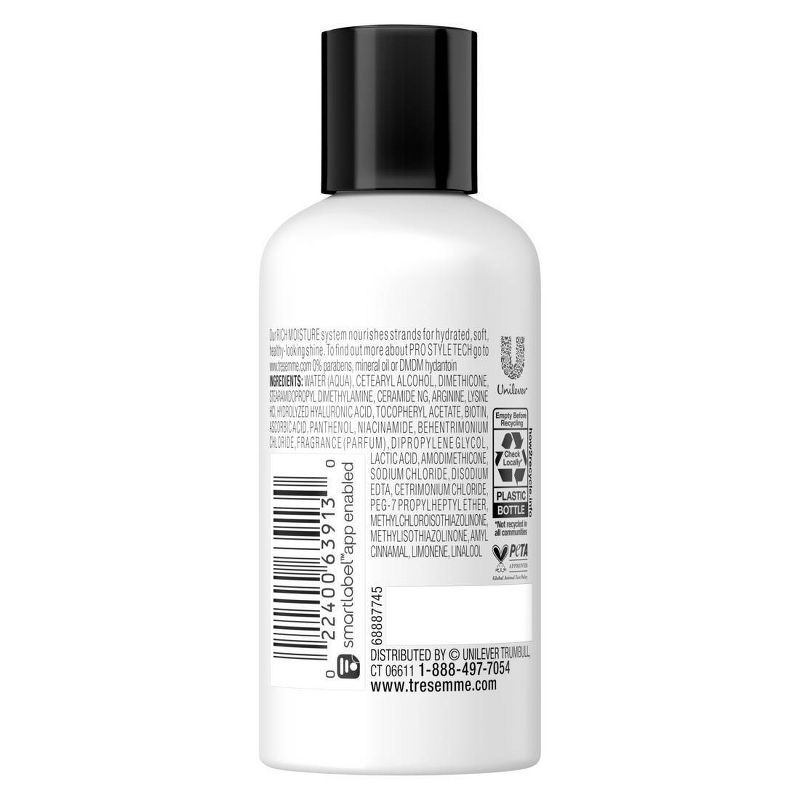 slide 3 of 6, Tresemme Moisture Rich Conditioner -Travel Size - 3 fl oz, 3 fl oz