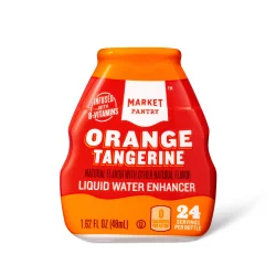 Liquid Water Enhancer Orange Tangerine - 1.62 fl oz Bottle - Market Pantry