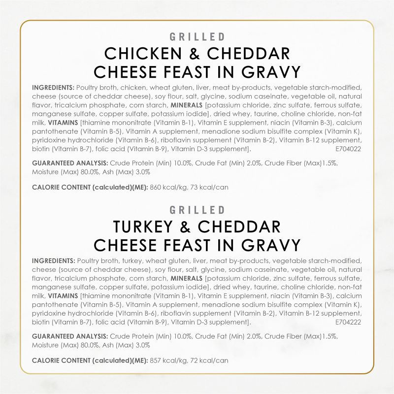 slide 8 of 12, Purina Fancy Feast Delights Variety Pack Chicken,Turkey, Fish and Cheddar Flavor Wet Cat Food Cans - 3oz/24ct, 24 ct; 3 oz