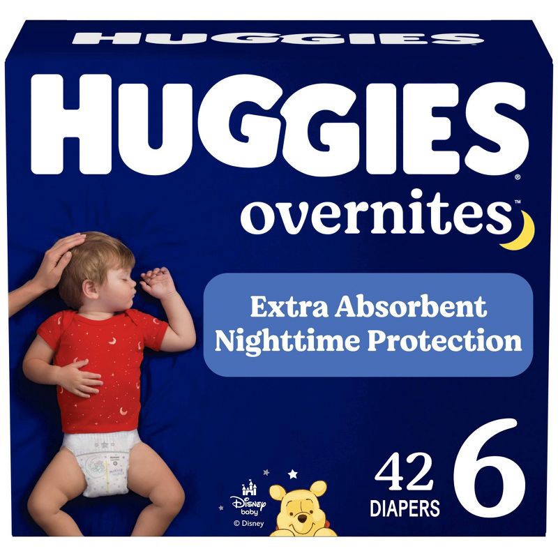 slide 1 of 13, Huggies Overnites Nighttime Protection Diapers - Size 6 - 42ct, 6 x 42 ct