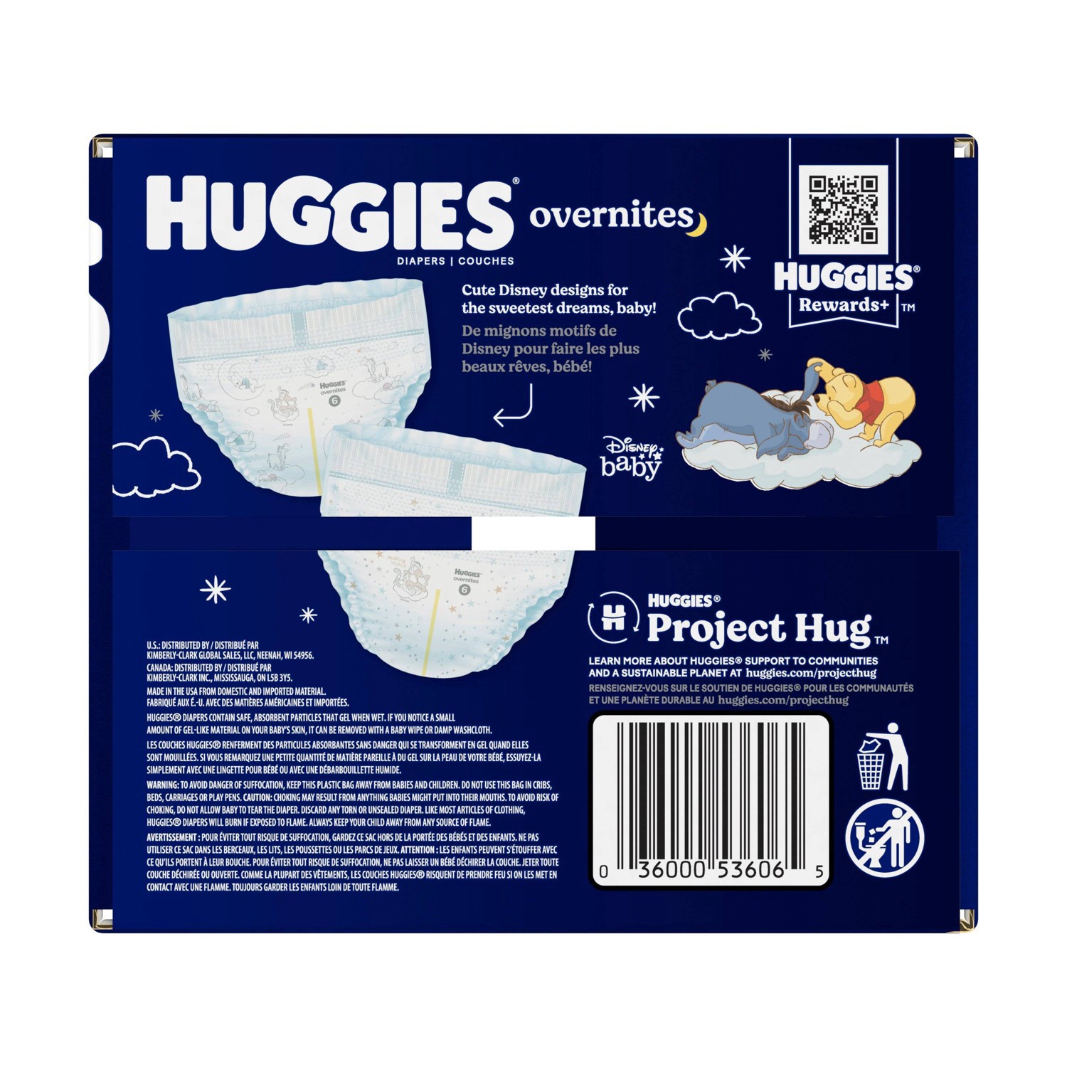slide 12 of 13, Huggies Disposable Overnight Diapers - Size 6 - 42ct, 42 ct
