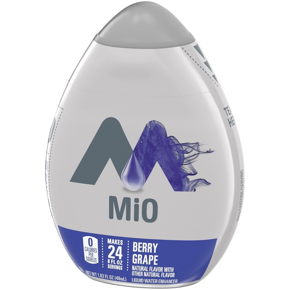 slide 4 of 9, MiO Berry Grape Liquid Water Enhancer Bottle, 1.62 fl oz