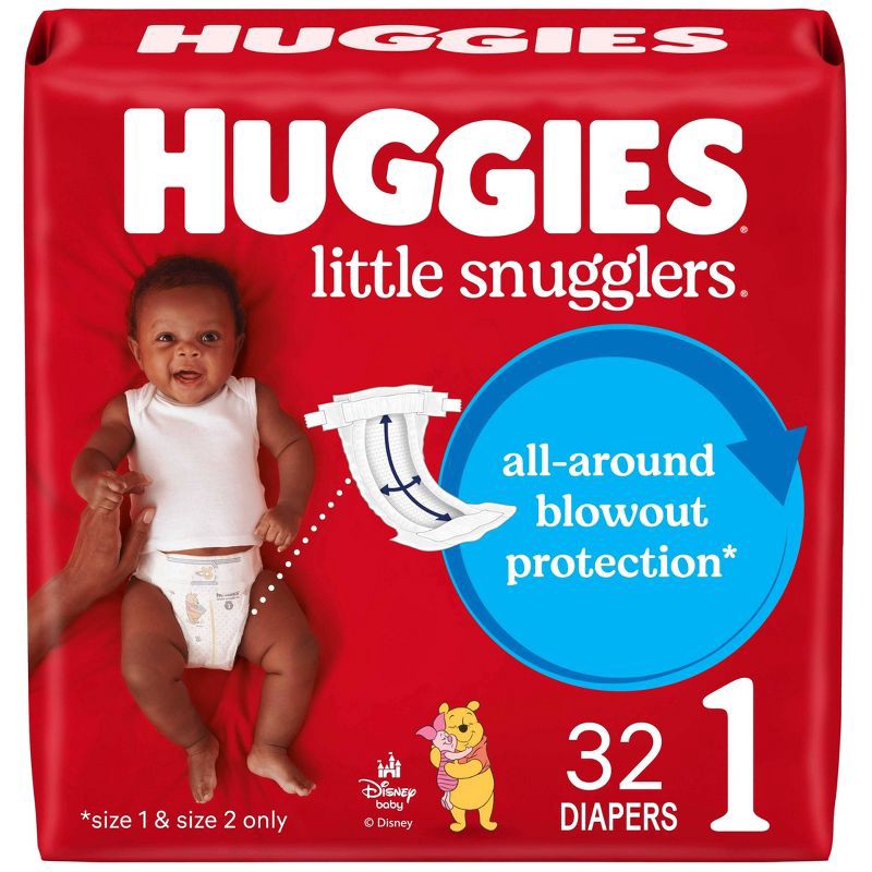 slide 1 of 14, Huggies Little Snugglers Diapers - Size 1 - 32ct, 1 x 32 ct
