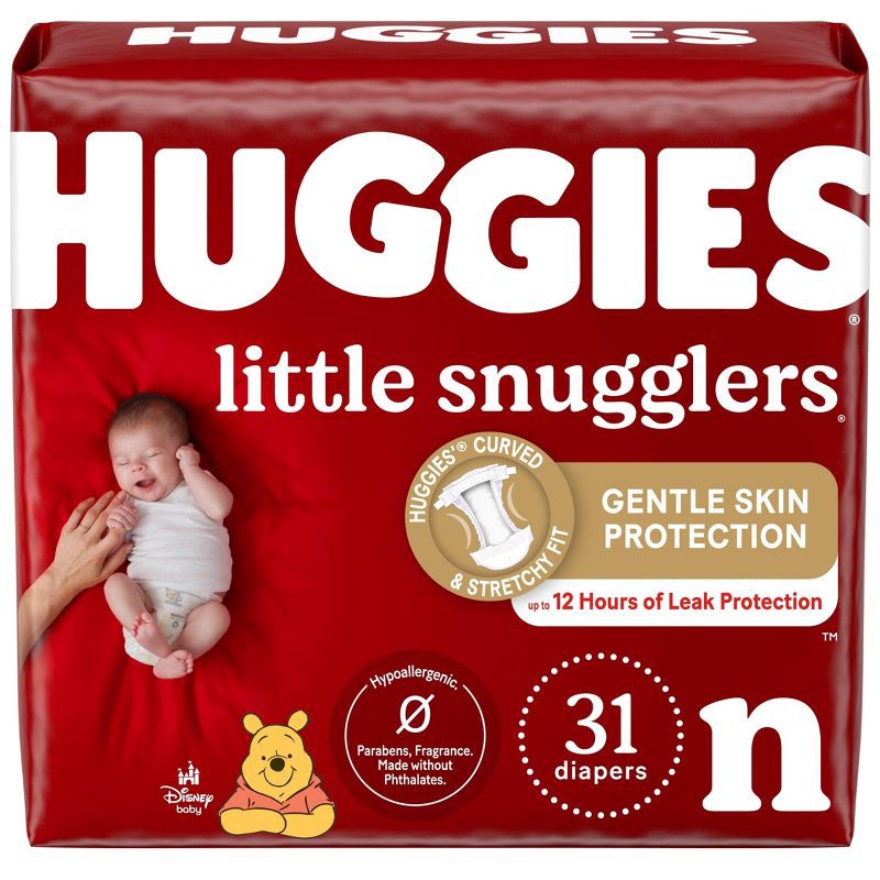 slide 1 of 14, Huggies Little Snugglers Diapers Jumbo Pack - Size Newborn (31ct), 31 ct