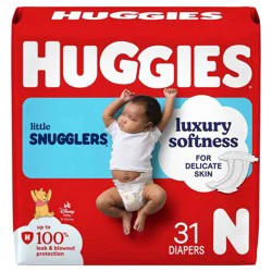Huggies Little Snugglers Diapers - Newborn - 31ct