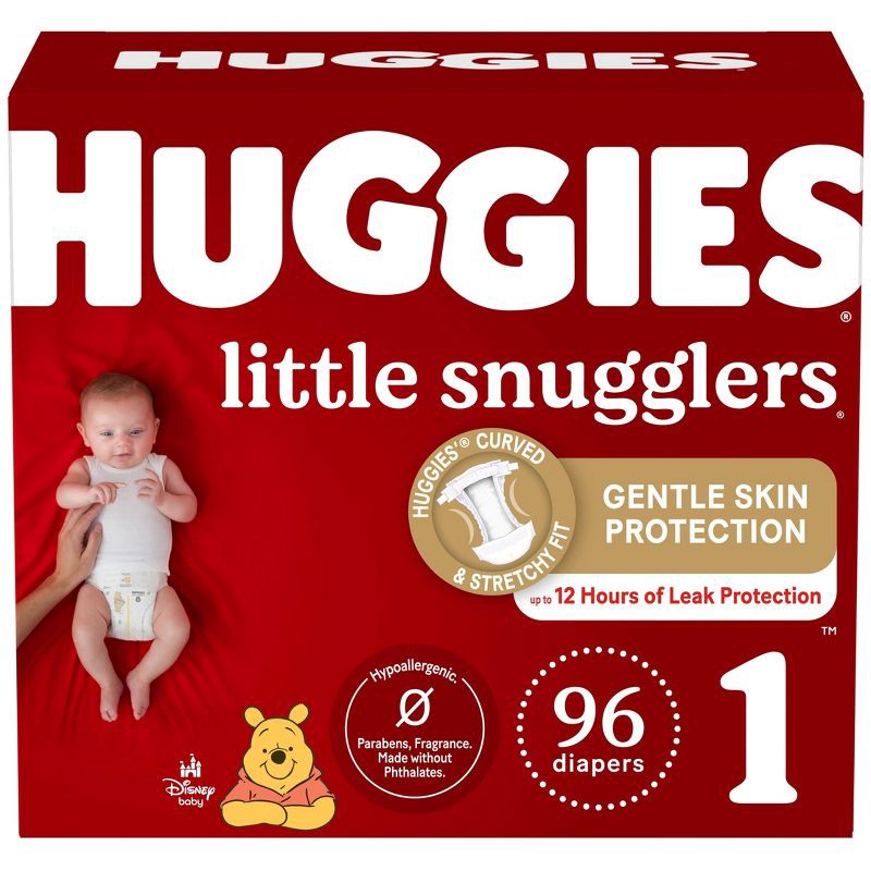 slide 1 of 14, Huggies Little Snugglers Diapers Super Pack - Size 1 (96ct), 96 ct