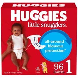 Huggies Little Snugglers Diapers - Size 1 - 96ct