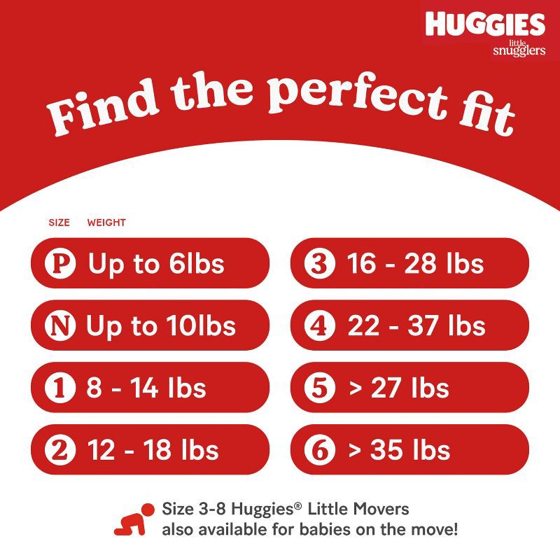 slide 8 of 14, Huggies Little Snugglers Diapers - Newborn - 84ct, 84 ct
