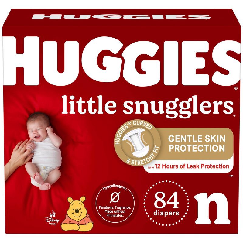 slide 1 of 14, Huggies Little Snugglers Diapers Super Pack - Size Newborn (84ct), 84 ct