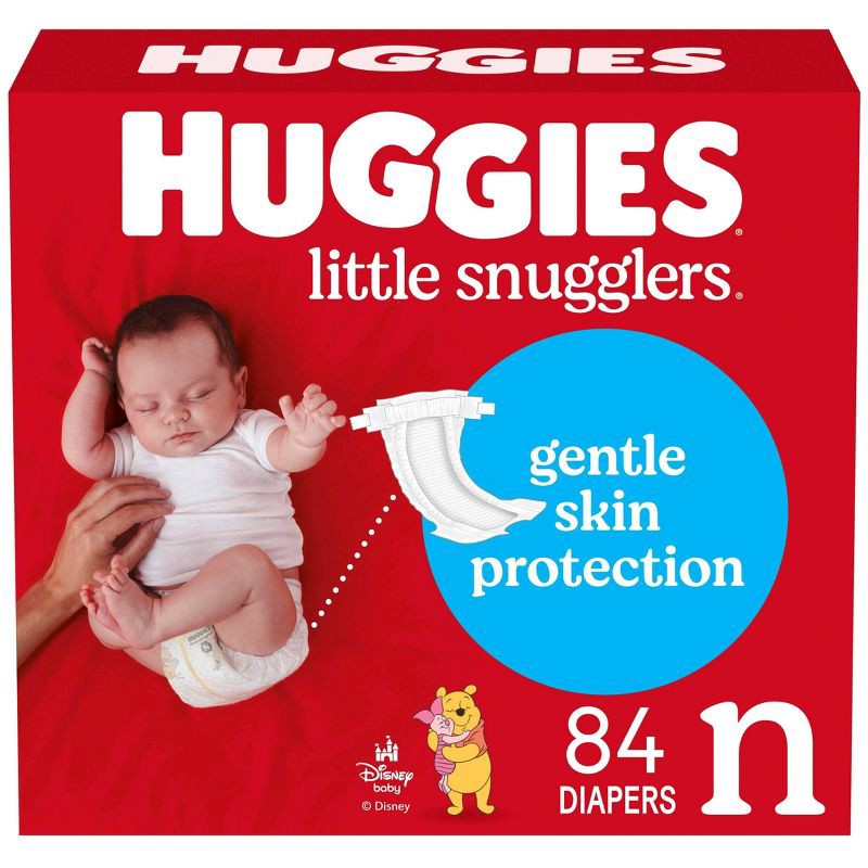 slide 1 of 14, Huggies Little Snugglers Diapers - Newborn - 84ct, 84 ct