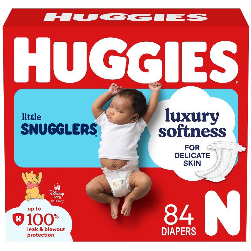 slide 1 of 10, Huggies Little Snugglers Diapers - Newborn - 84ct, 84 ct