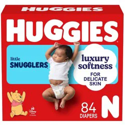 Huggies Little Snugglers Gentle Protection Diapers - Newborn - 84ct