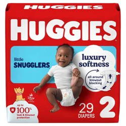 Huggies Little Snugglers Diapers - Size 2 - 29ct