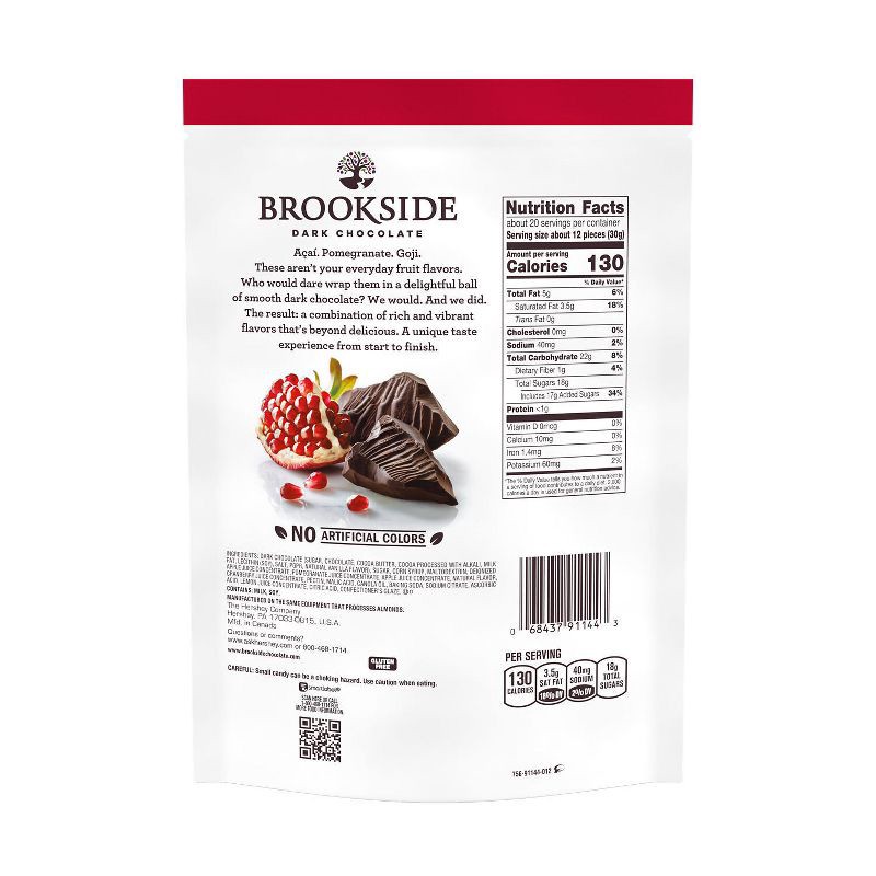 slide 4 of 7, Brookside Dark Chocolate And Pomegranate Flavored Snacking Chocolate Candy - 21oz, 21 oz