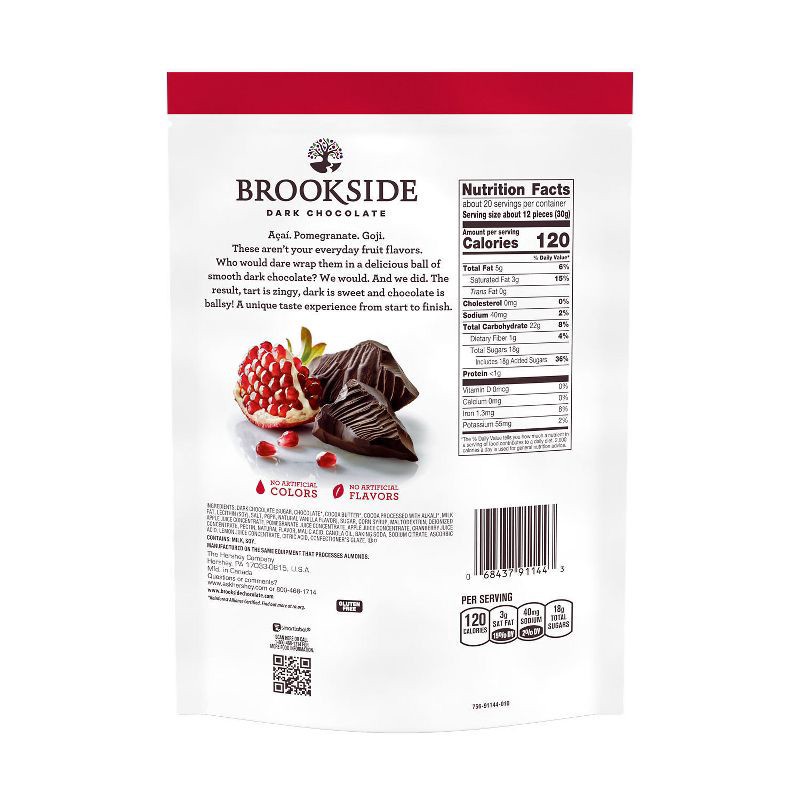 slide 4 of 7, Brookside Pomegranate Flavor Dark Chocolate Candy - 21oz, 21 oz