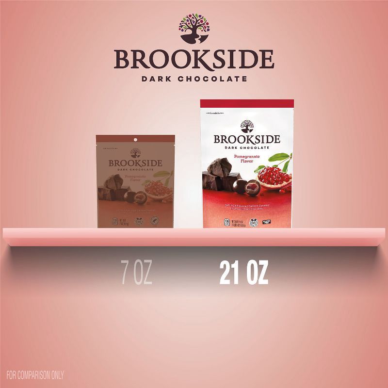 slide 7 of 7, Brookside Dark Chocolate And Pomegranate Flavored Snacking Chocolate Candy - 21oz, 21 oz