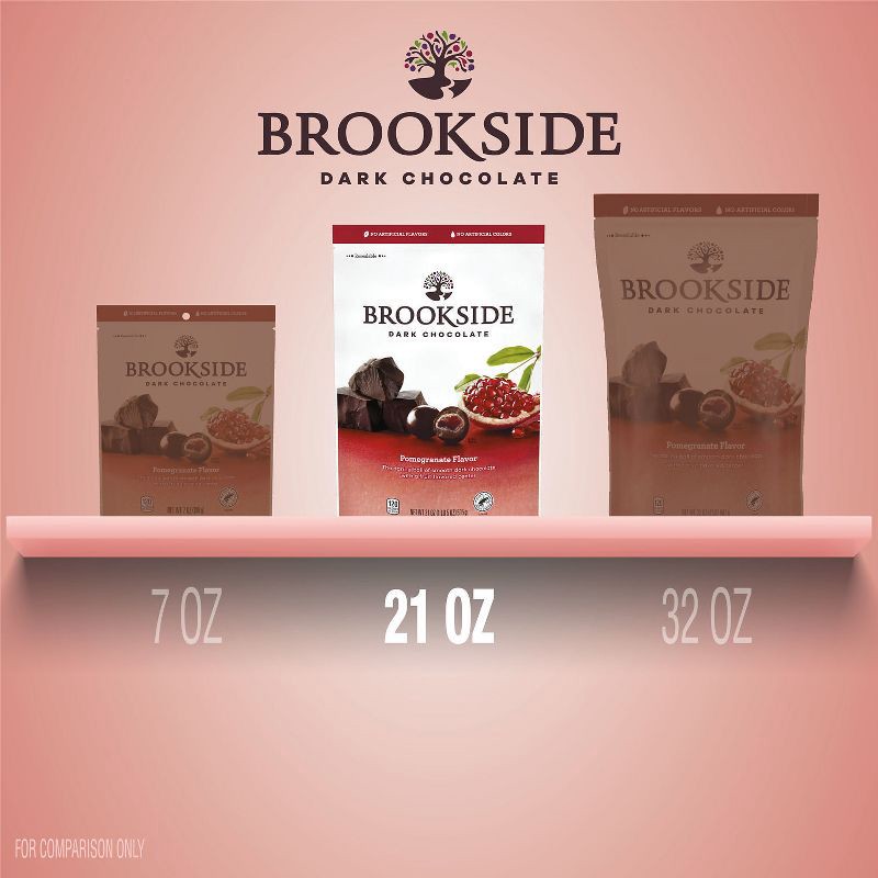 slide 7 of 8, Brookside Pomegranate Flavor Dark Chocolate Candy - 21oz, 21 oz