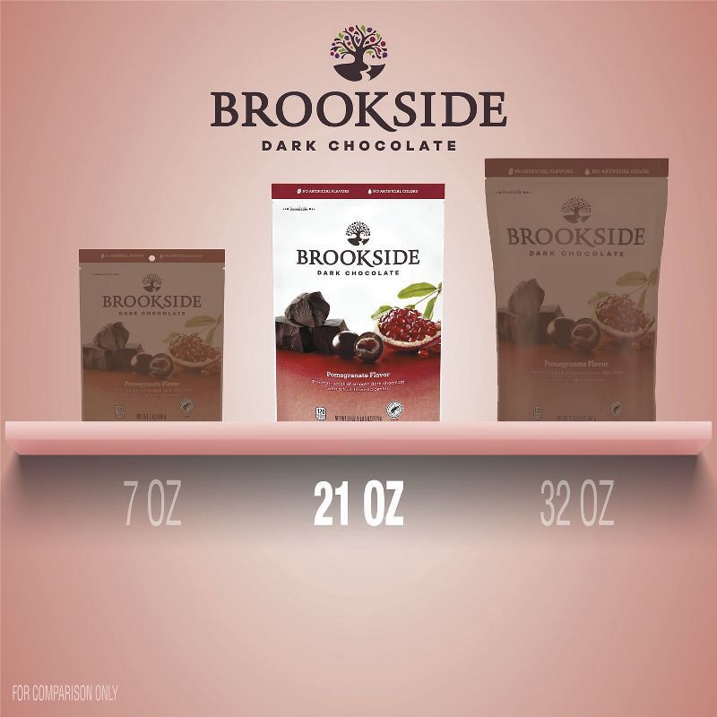 slide 8 of 8, Brookside Pomegranate Flavor Dark Chocolate Candy - 21oz, 21 oz