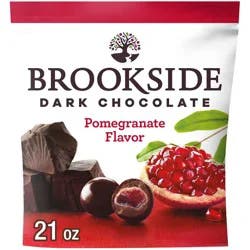 Brookside Dark Chocolate And Pomegranate Flavored Snacking Chocolate Candy - 21oz