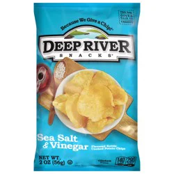 Deep River Snacks Kettle Cooked Sea Salt & Vinegar Potato Chips 2 oz