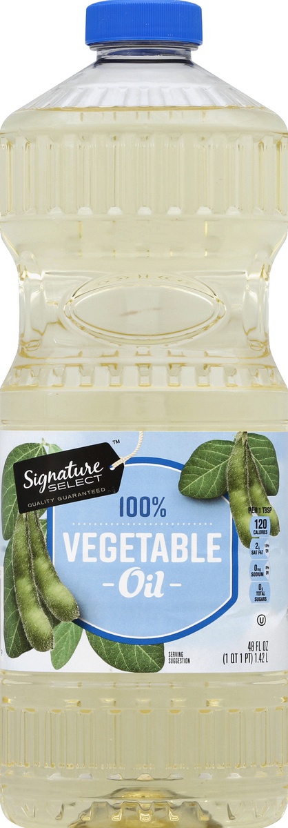 slide 2 of 2, Signature Select 100% Vegetable Oil 48 fl oz, 48 oz