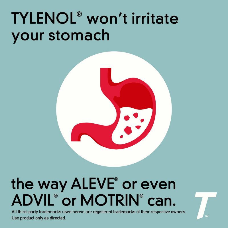 slide 5 of 9, Tylenol Extra Strength Pain Reliever & Fever Reducer Caplets - Acetaminophen - 225ct, 225 ct