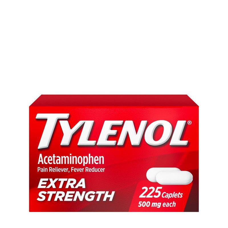 slide 1 of 9, Tylenol Extra Strength Pain Reliever & Fever Reducer Caplets - Acetaminophen - 225ct, 225 ct