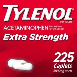 Tylenol Extra Strength Pain Reliever & Fever Reducer Caplets - Acetaminophen - 225ct