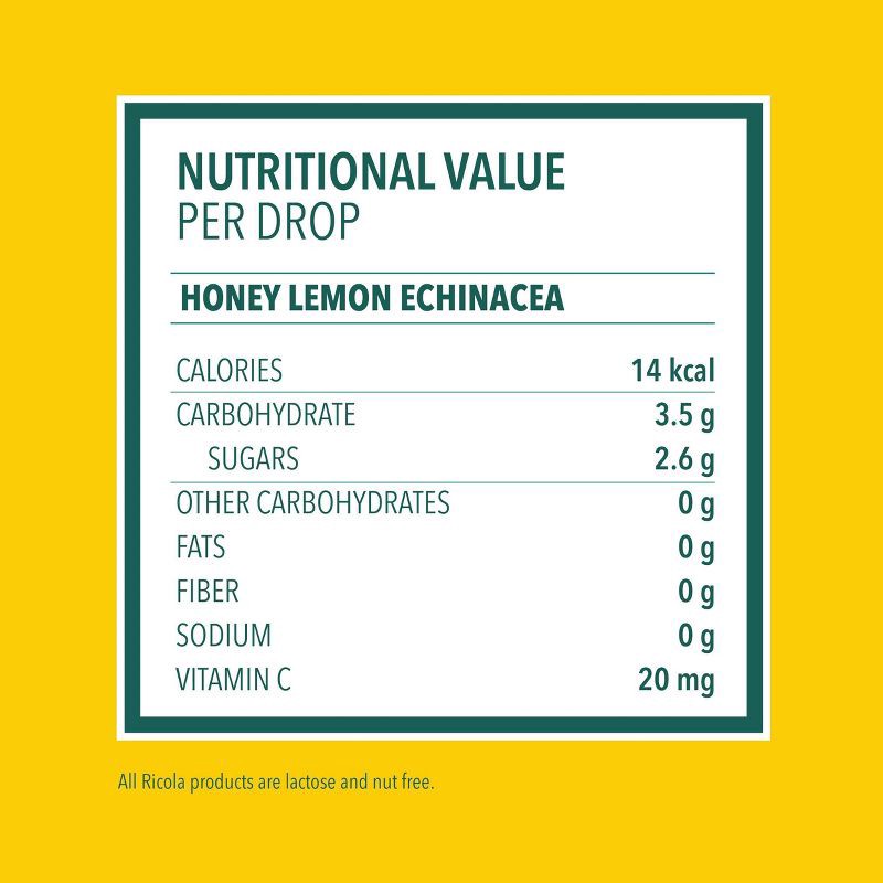 slide 6 of 11, Ricola Throat Drops - Honey Lemon with Echinacea - 45ct, 45 ct