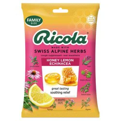 Ricola Honey Lemon with Echinacea Menthol Cough Drops - 45ct