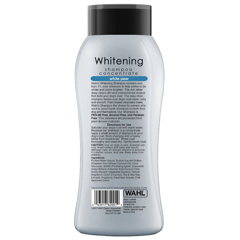 slide 2 of 3, Wahl Whitening Brightening Formula Pear Scented Dog and Cat Shampoo - 24oz, 24 oz