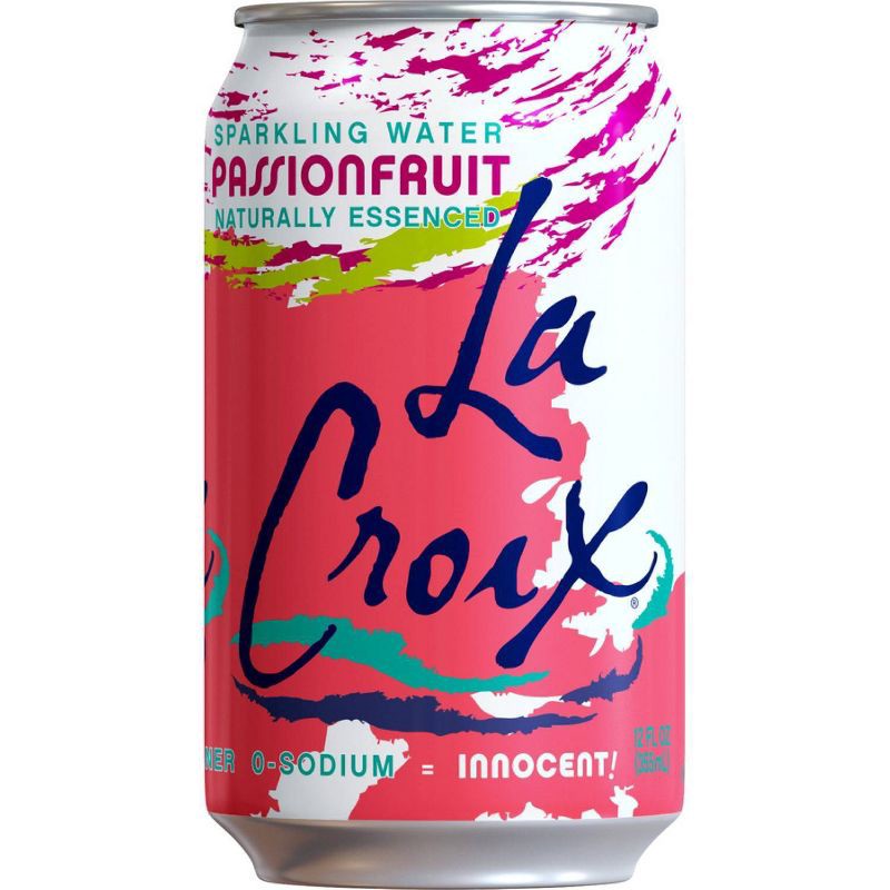 slide 2 of 4, LaCroix Sparkling Water Passionfruit - 8pk/12 fl oz Cans, 8 ct; 12 fl oz