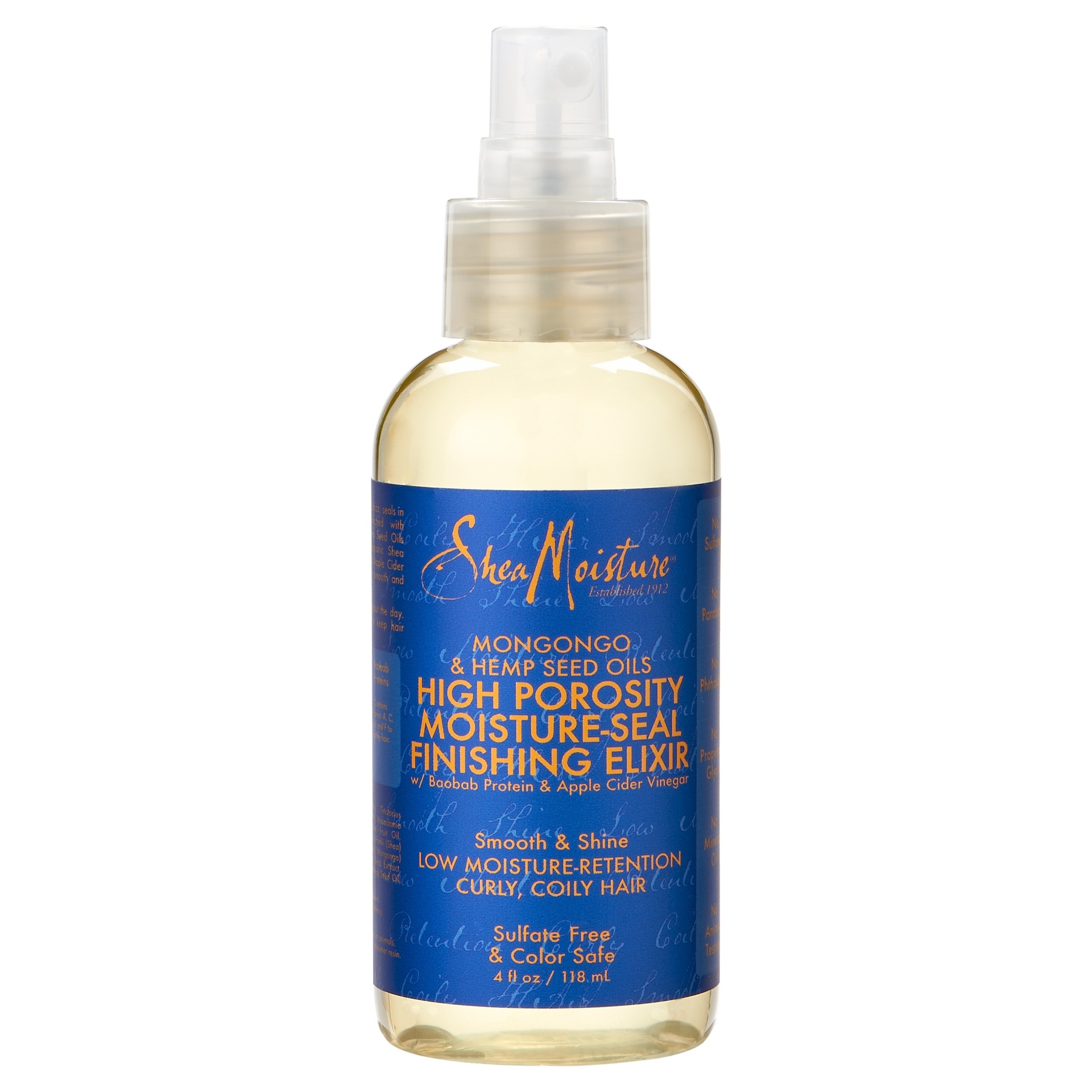 slide 1 of 1, SheaMoisture Mongongo & Hemp Seed Oils High Porosity Moisture-Seal Elixir, 4 fl oz