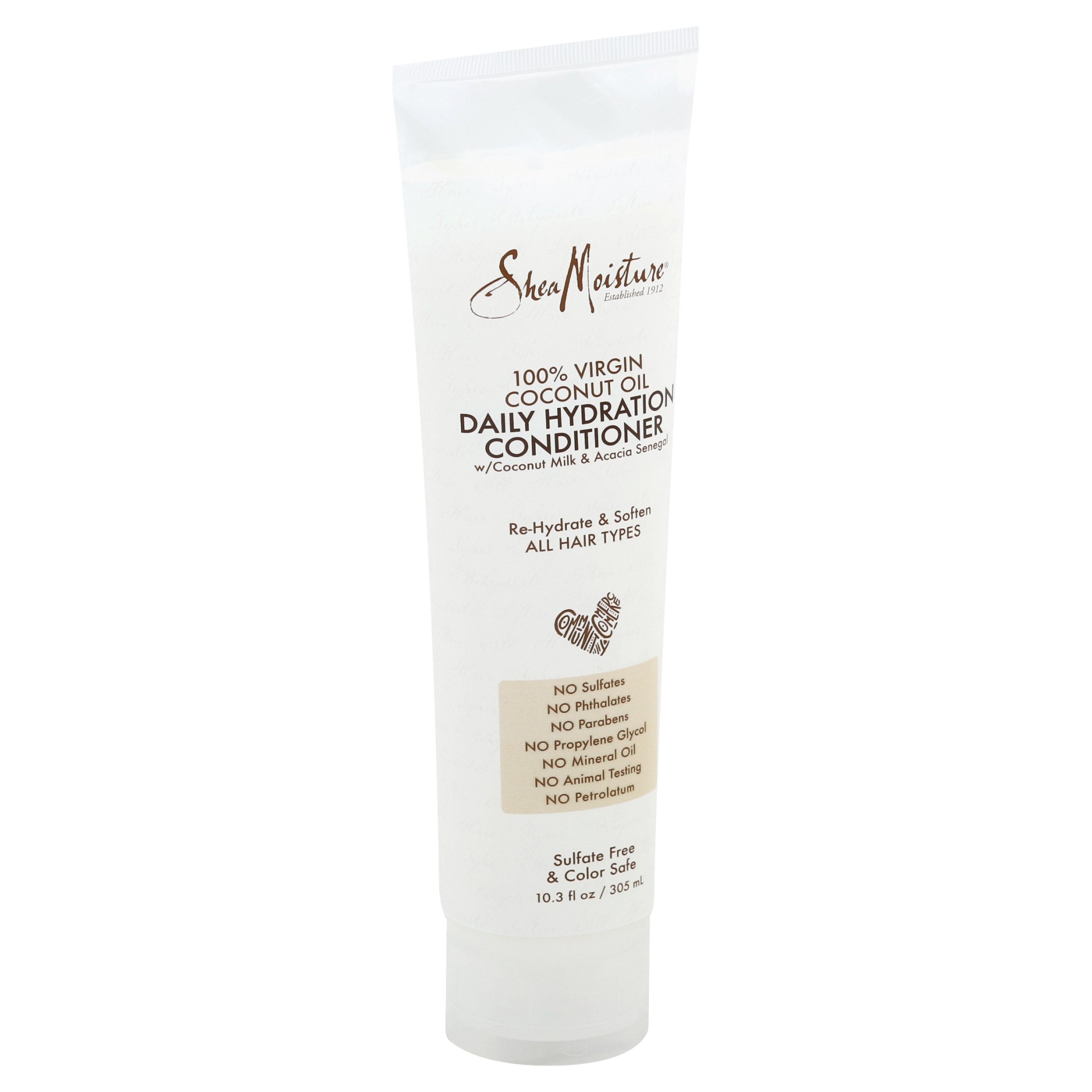 slide 1 of 3, SheaMoisture 100% Virgin Coconut Oil Daily Hydration Conditioner, 10.3 oz