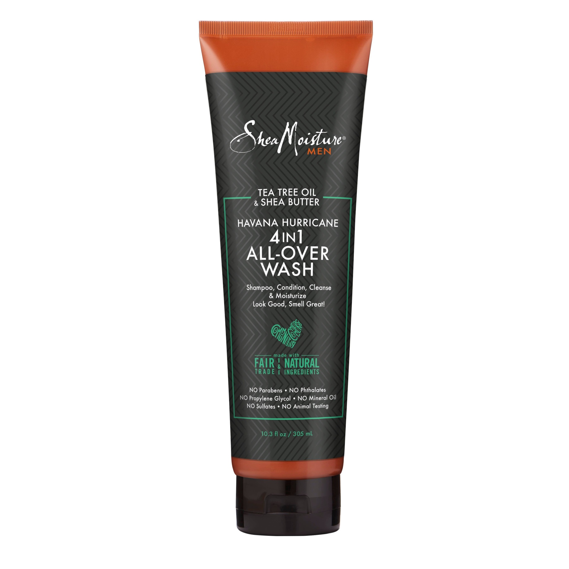 slide 1 of 1, SheaMoisture Men's Havana Hurricane 4-in-1 All-Over Wash, 10.3 oz