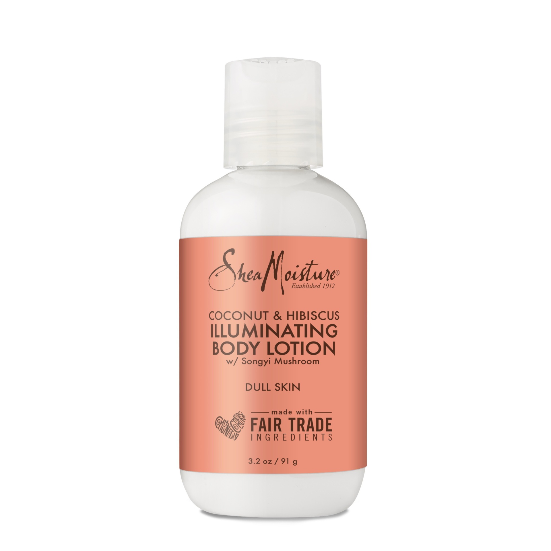 slide 1 of 4, SheaMoisture Coconut & Hibiscus Brightening Body Lotion Trial Size, 3.2 fl oz