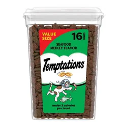 Temptations Classic Seafood Medley Flavor Crunchy Cat Treats - 16oz