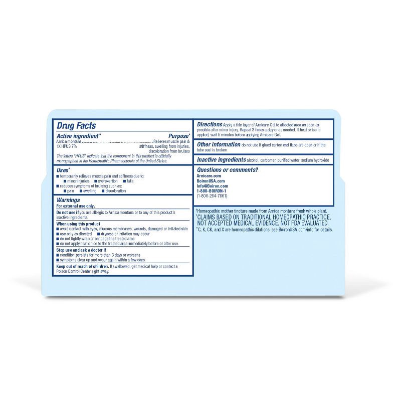 slide 2 of 8, Boiron Arnicare Gel for Relief of Joint Pain, Muscle Pain, Muscle Soreness, and Swelling from Bruises or Injury Non-greasy and Fragrance-Free - 2.6 oz, 2.6 oz