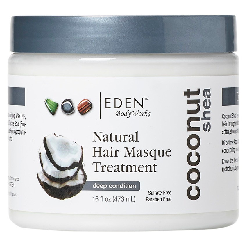slide 1 of 2, EDEN BodyWorks Coconut Shea Hair Masque, 16 fl oz