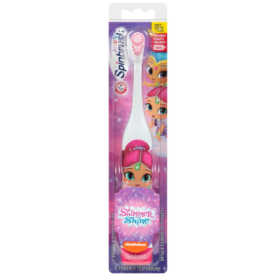 slide 1 of 6, Spinbrush Shimmer And Shine Kid's Powered Toothbrush - Color May Vary, 1 ct