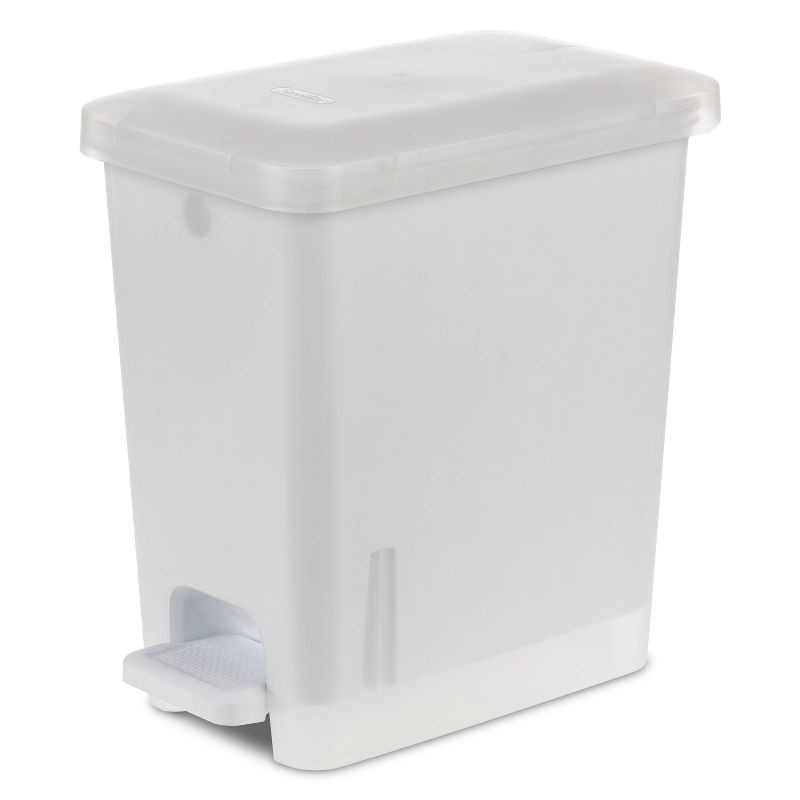 slide 1 of 1, 2.7gal Step Trash Can Clear - Room Essentials, 2.7 gal