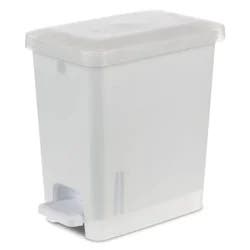 2.7gal Step Trash Can Clear - Room Essentials