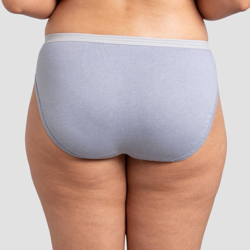 slide 5 of 5, Fruit of the Loom Women's 6pk Bikini Underwear - Colors May Vary 7: Tagless, Mid Rise, 6 ct