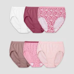 Fruit of the Loom Women's 6pk Cotton Brief Underwear - Colors May Vary 7