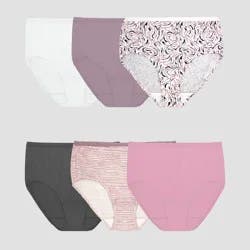 Fruit of the Loom Women's 6pk Cotton Brief Underwear - Colors May Vary 10