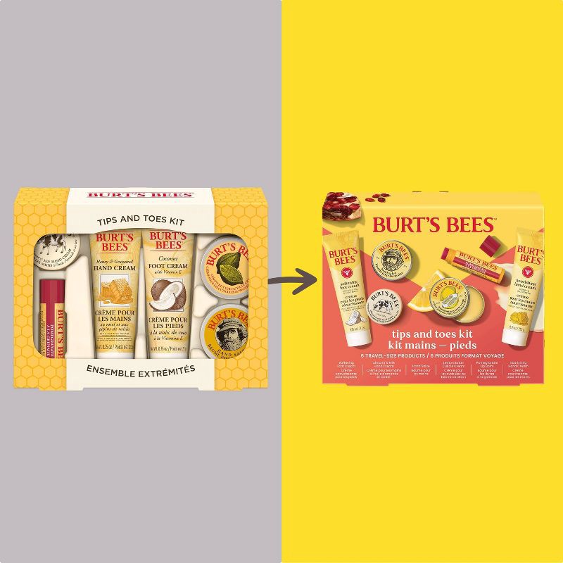 slide 3 of 14, Burt's Bees Tips and Toes Kit - 6ct, 6 ct