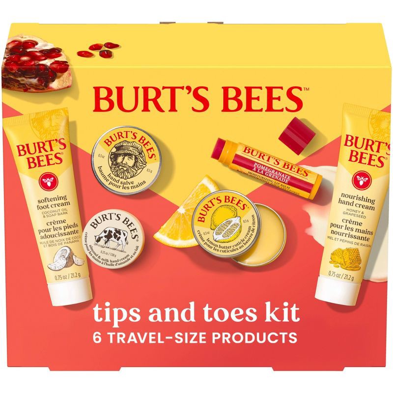 slide 1 of 14, Burt's Bees Tips and Toes Kit - 6ct, 6 ct