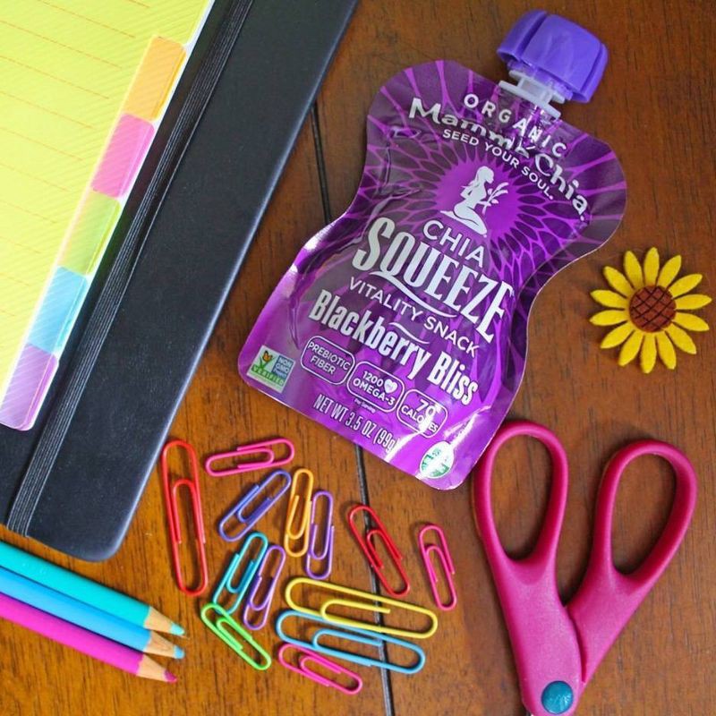 slide 5 of 7, Mamma Chia Blackberry Bliss Chia Squeeze Pouches - 14oz/4ct, 4 ct; 14 oz